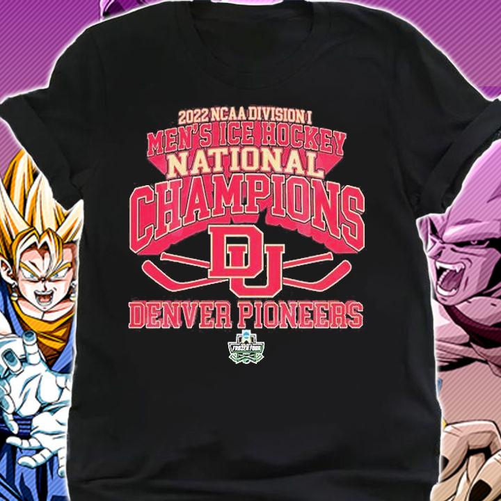 Denver Pioneers 2022 NCAA Division I Men's Ice Hockey National Champions Frozen Four T-Shirt shirt
