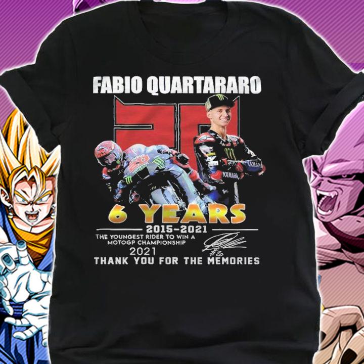 Fabio Quartararo 6 years 2015-2021 signature shirt shirt