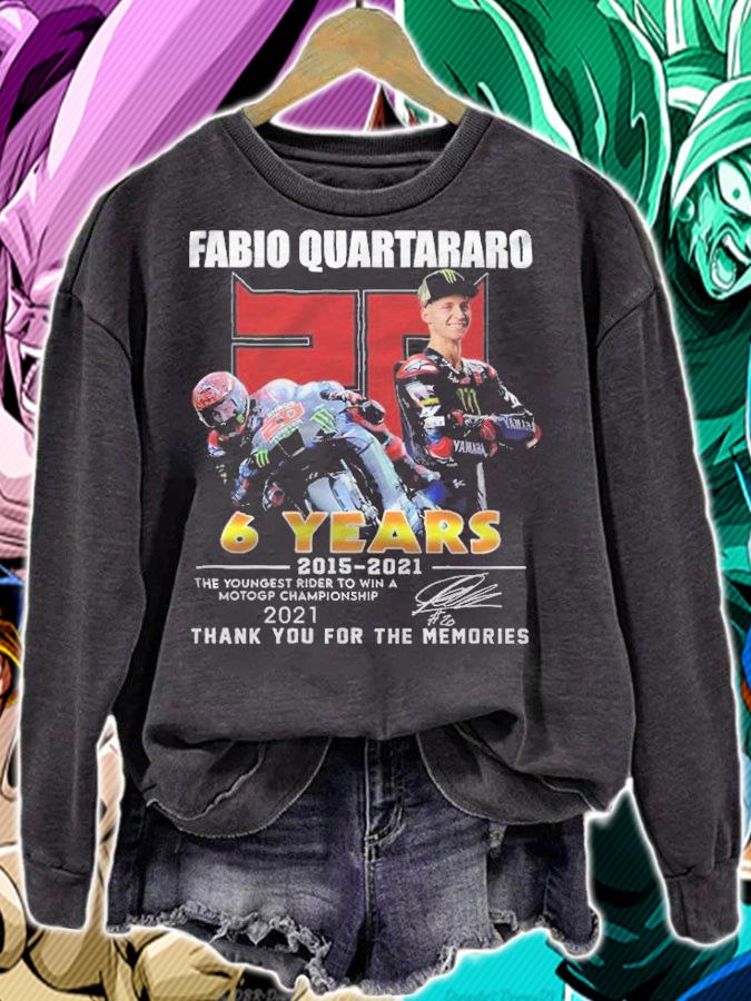Fabio Quartararo 6 years 2015-2021 signature shirt sweatshirt