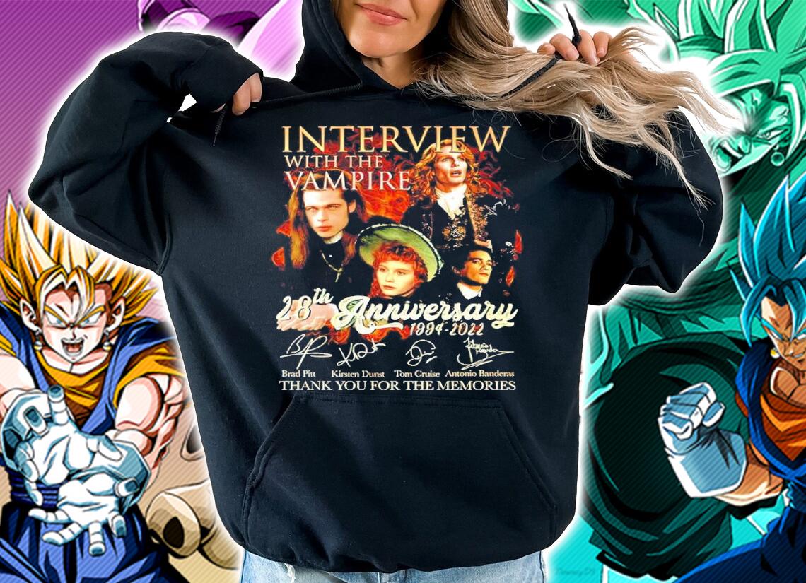 Interview With The Vampire 28th Anniversary 1994-2022 Signatures Thank You For The Memories Shirt_-1 hoodie