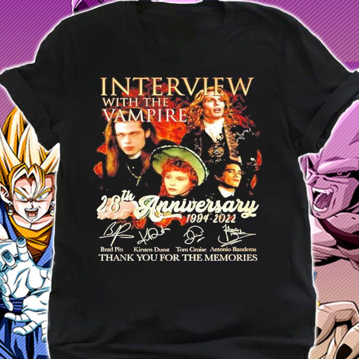 Interview With The Vampire 28th Anniversary 1994-2022 Signatures Thank You For The Memories Shirt_-1 shirt
