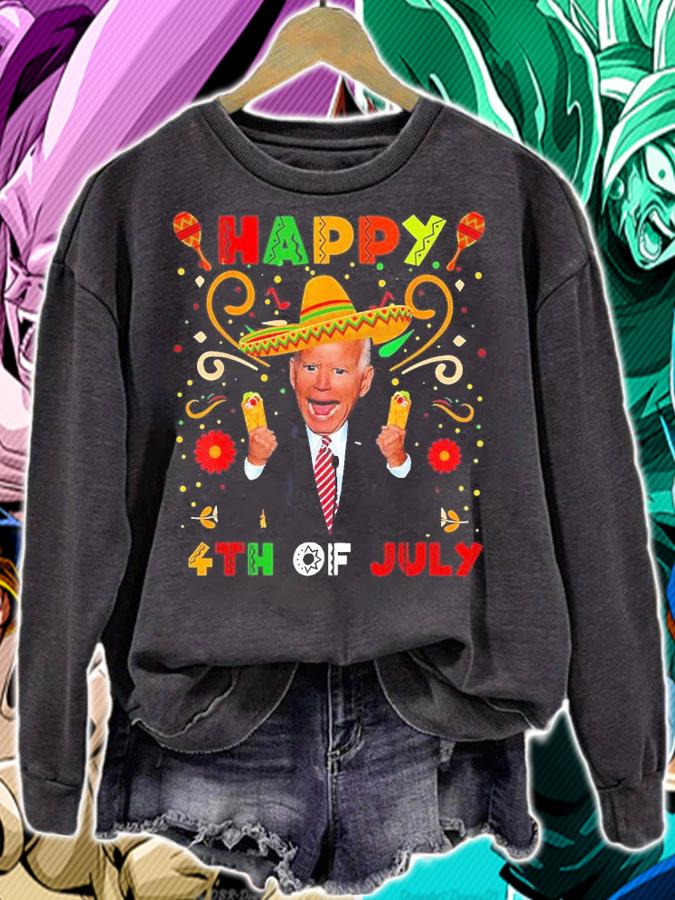 Joe Biden Happy 4th Of July Surprise Cinco De Mayo T-Shirt sweatshirt