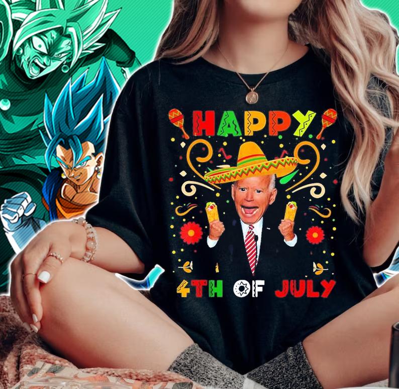 Joe Biden Happy 4th Of July Surprise Cinco De Mayo T-Shirt woman shirt