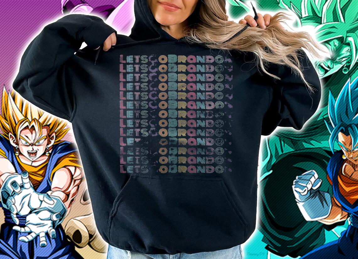 Let's Go Brandon Multicolor Design T-Shirt hoodie