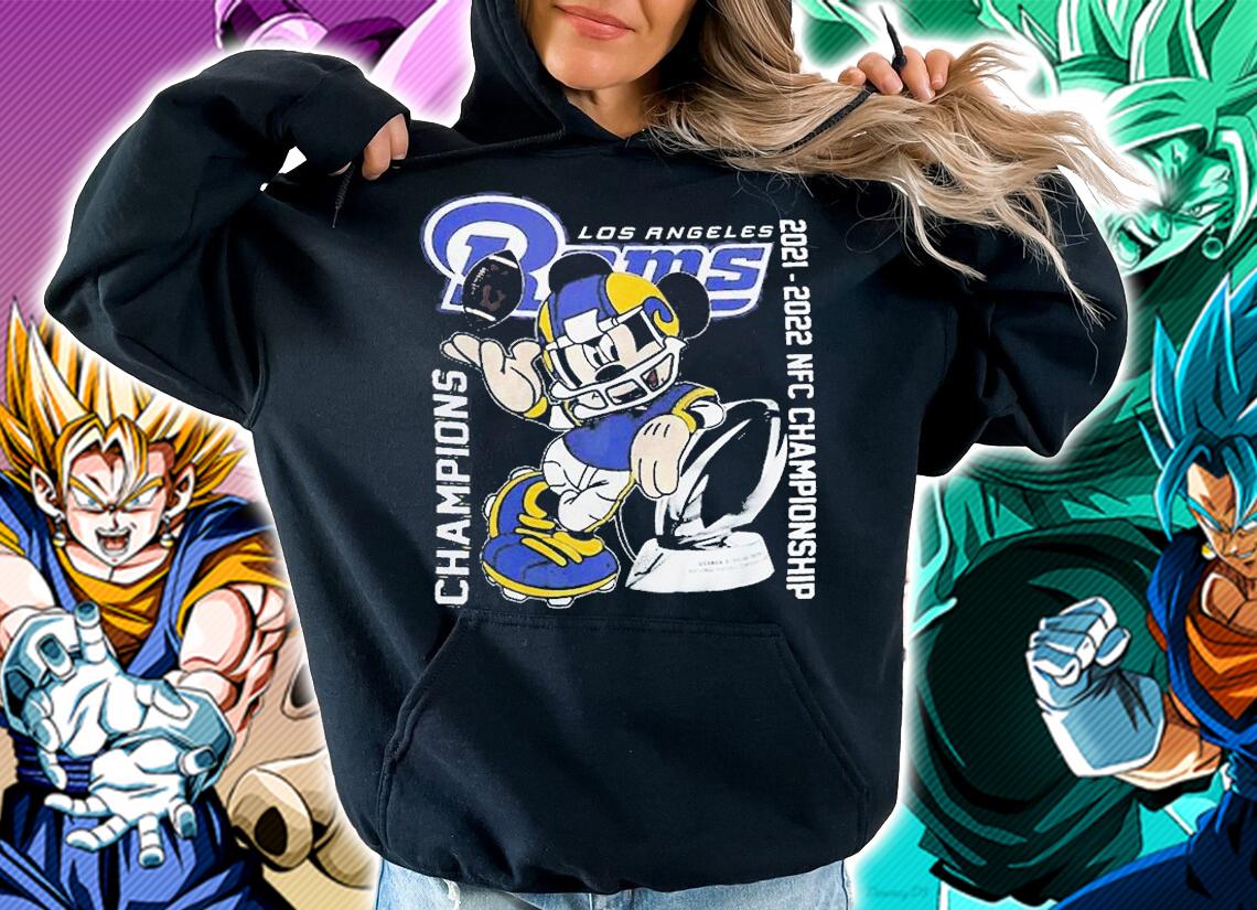 Los Angeles Rams 2021 2022 NFC Champions Mickey Mouse T-Shirt hoodie