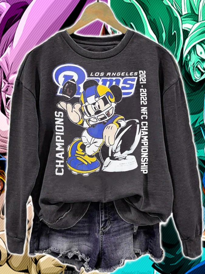 Los Angeles Rams 2021 2022 NFC Champions Mickey Mouse T-Shirt sweatshirt