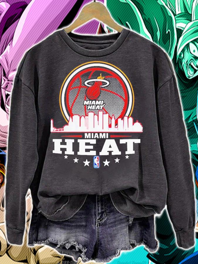 Miami Heat NBA City Skyline T-Shirt sweatshirt