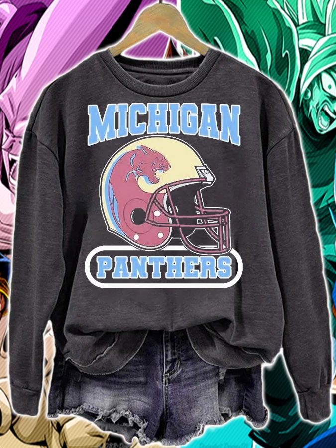 Michigan Panthers Football Logo T-Shirt sweatshirt
