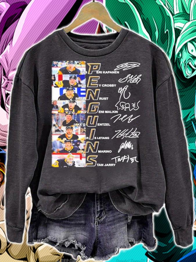 Pittsburgh Penguins Ice Hockey Team Signatures Shirt sweatshirt