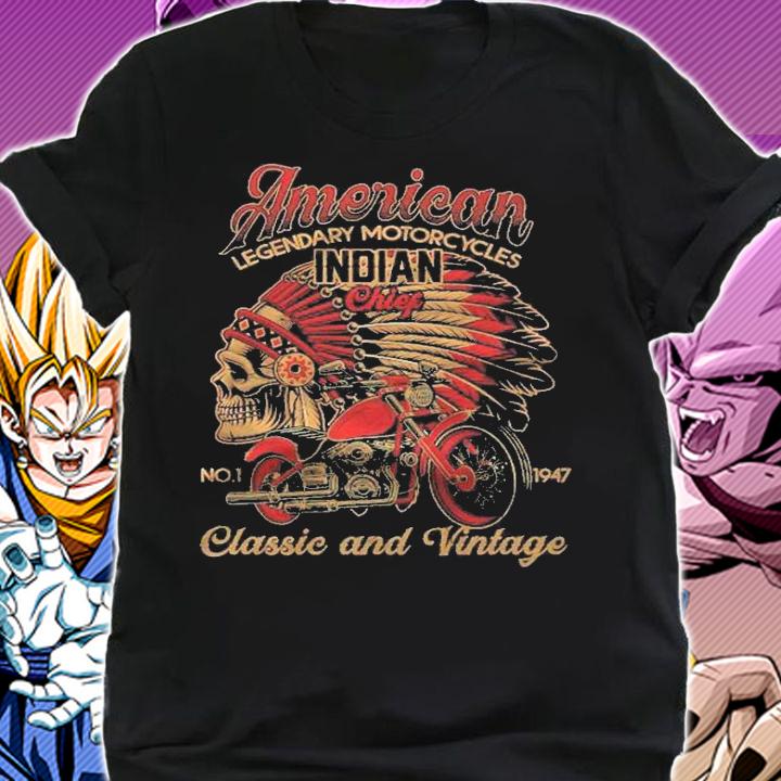 Retro Vintage American Motorcycle Indian For Old Biker Funny Premium Shirt shirt