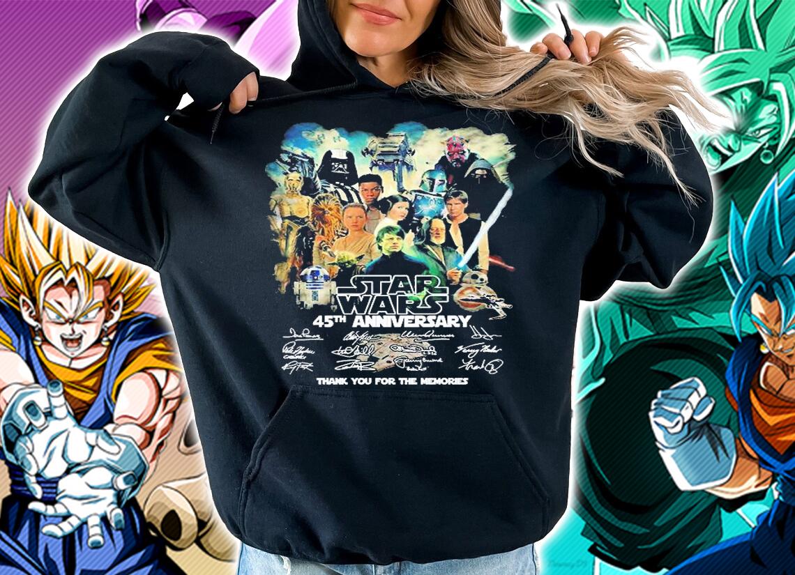 Star Wars 45th Anniversary Signature Thank You For The Memories T-Shirt hoodie