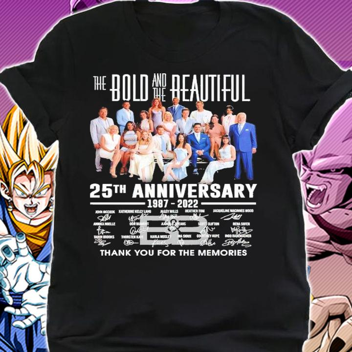 The Bold And The Beautiful 25th Anniversary 1987-2022 Signatures Thank You For The Memories Shirt shirt