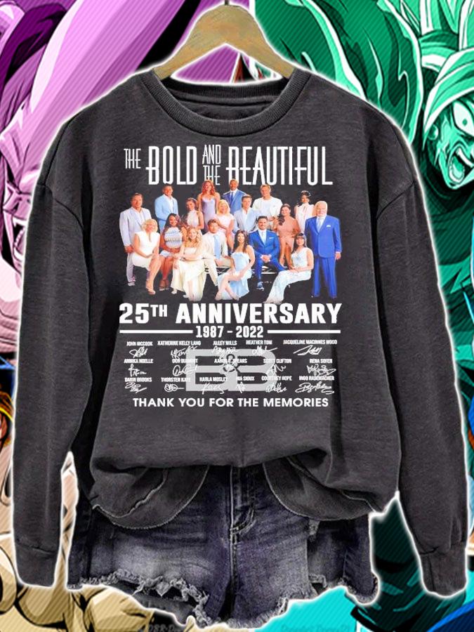 The Bold And The Beautiful 25th Anniversary 1987-2022 Signatures Thank You For The Memories Shirt sweatshirt