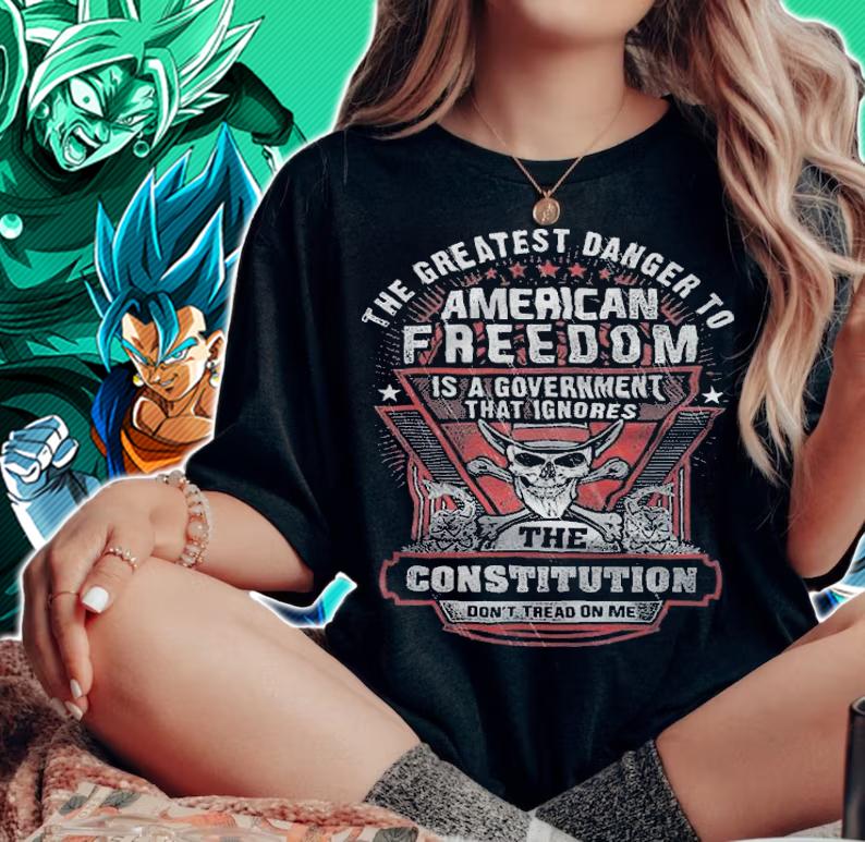 The Greates Danger To American Freedom Is A Government Halloween Anti Biden T-Shirt woman shirt
