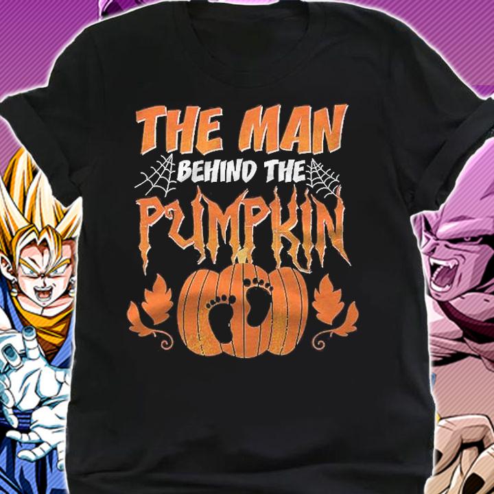 The Man Behind The Pumpkin Baby Dad Soon Halloween Pregnancy Shirt shirt