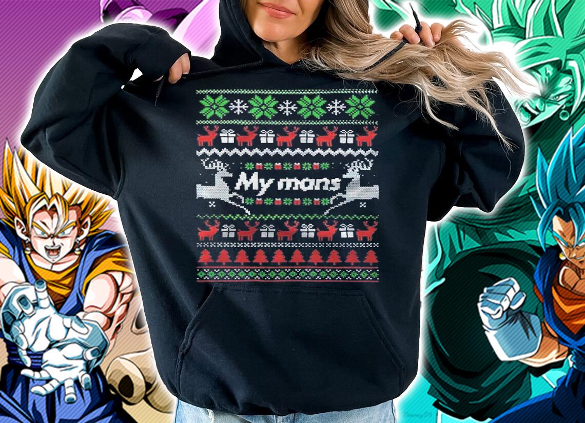 Ugly my mans Christmas T-shirt hoodie
