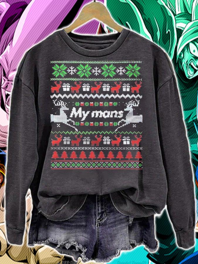 Ugly my mans Christmas T-shirt sweatshirt