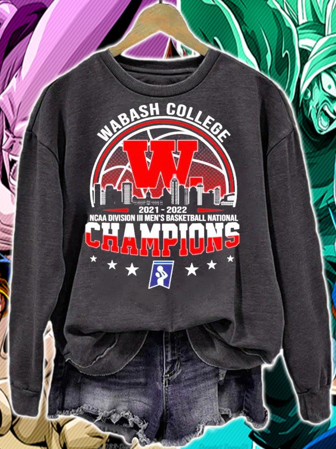 Wabash College NCAA Division III Men's Basketball National Champions 2021-2022 Shirt sweatshirt