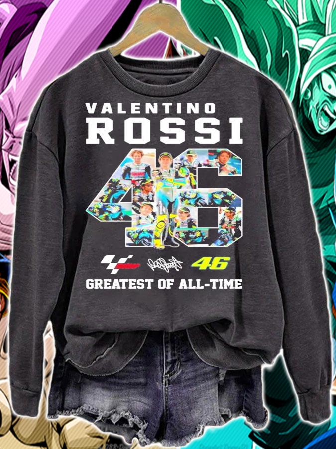 46 Valentino Rossi Greatest of all time signature t-shirt sweatshirt