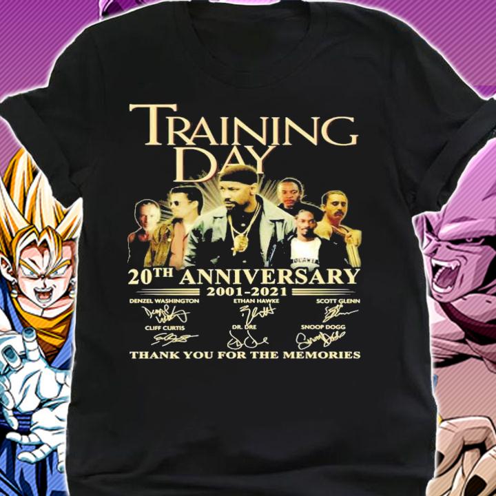 Training Day 20th anniversary 2001-2021 signatures shirt t-shirt shirt