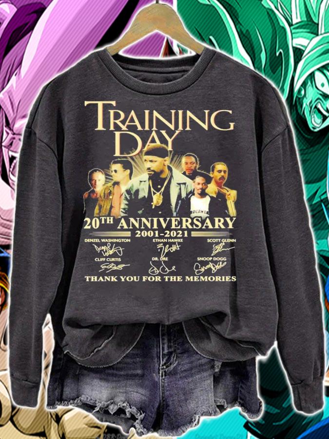 Training Day 20th anniversary 2001-2021 signatures shirt t-shirt sweatshirt