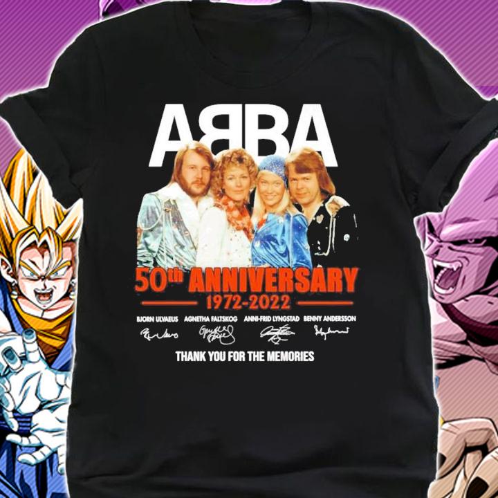 Trending ABBA 50th anniversary 1972-2022 signatures shirt t-shirt shirt