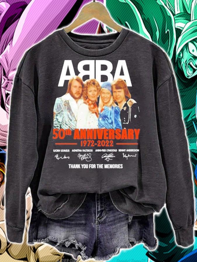 Trending ABBA 50th anniversary 1972-2022 signatures shirt t-shirt sweatshirt
