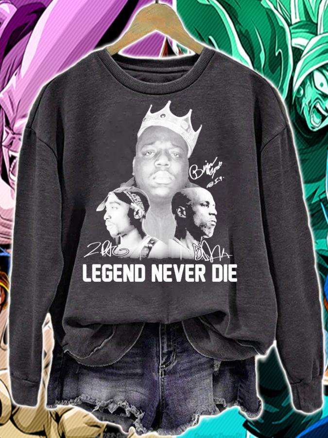 Tupac Shakur 2pac DMX Legend never die signatures shirt t-shirt sweatshirt