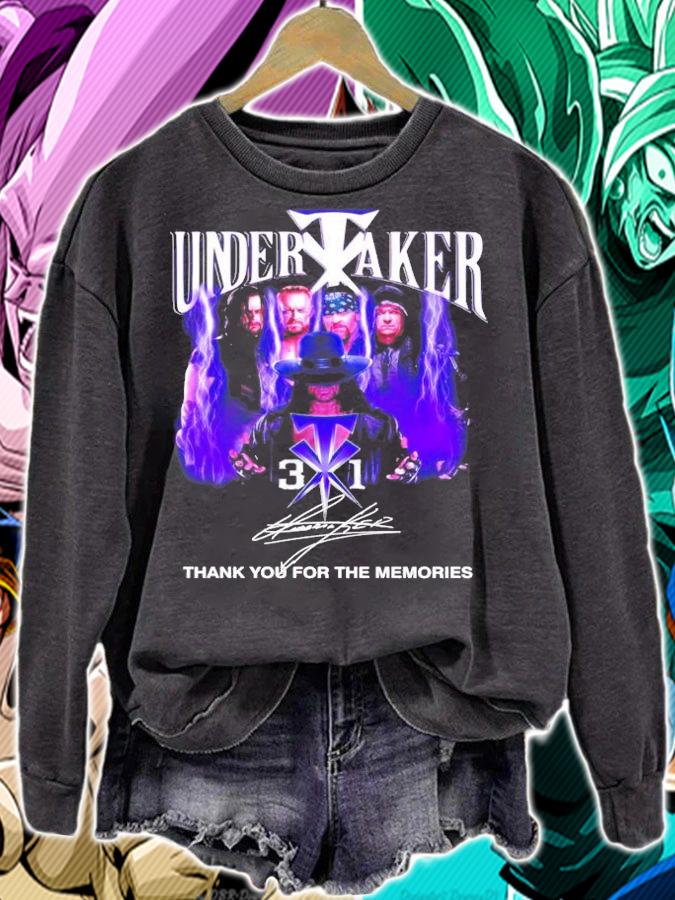 Undertaker signature thank you for the memories t-shirt sweatshirt
