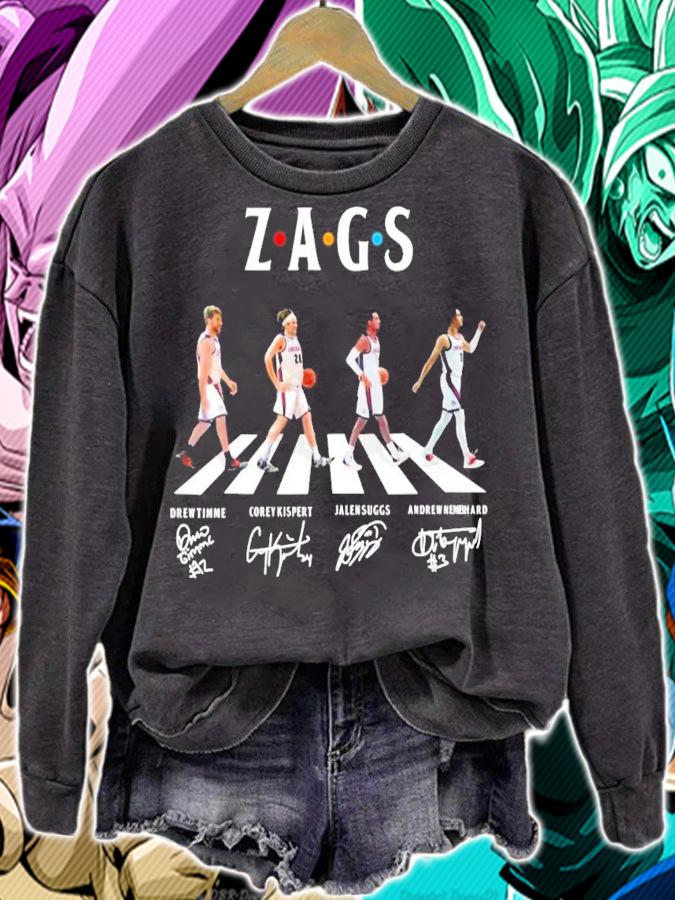 ZAGS Basketball Gonzaga Bulldogs Signatures t-shirt sweatshirt