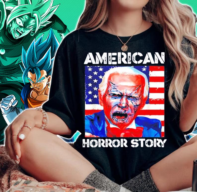 Zombie Joe Biden American Horror Story American flag t-shirt woman shirt