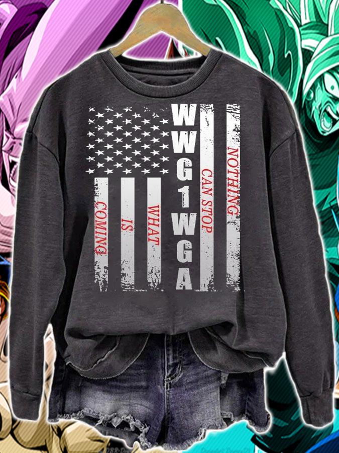 American Flag WWG1WGA Nothing Can Stop What Is Coming t-shirt sweatshirt