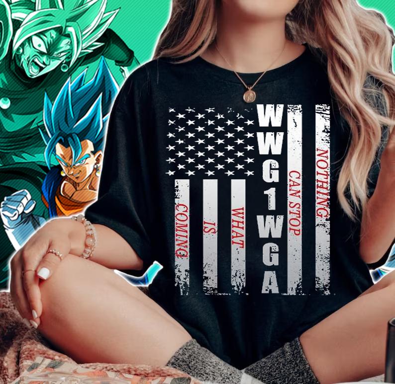 American Flag WWG1WGA Nothing Can Stop What Is Coming t-shirt woman shirt