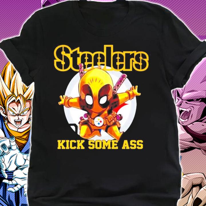 Pittsburgh Steelers Deadpool kick some ass shirt shirt