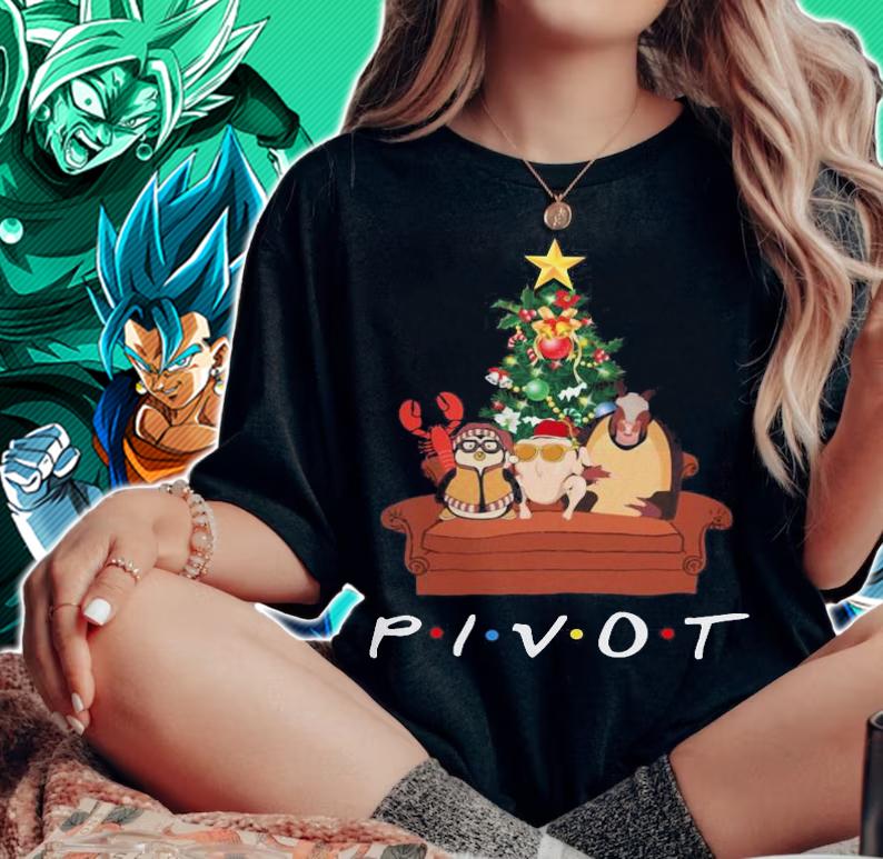 Pivot Friends Christmas t-shirt woman shirt