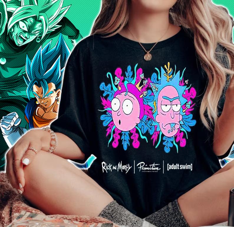 Primitive Rick and Morty adult swim T-shirt woman shirt