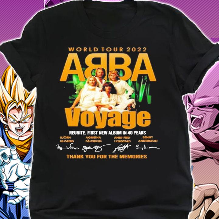 World tour 2022 ABBA Voyage signatures shirt shirt