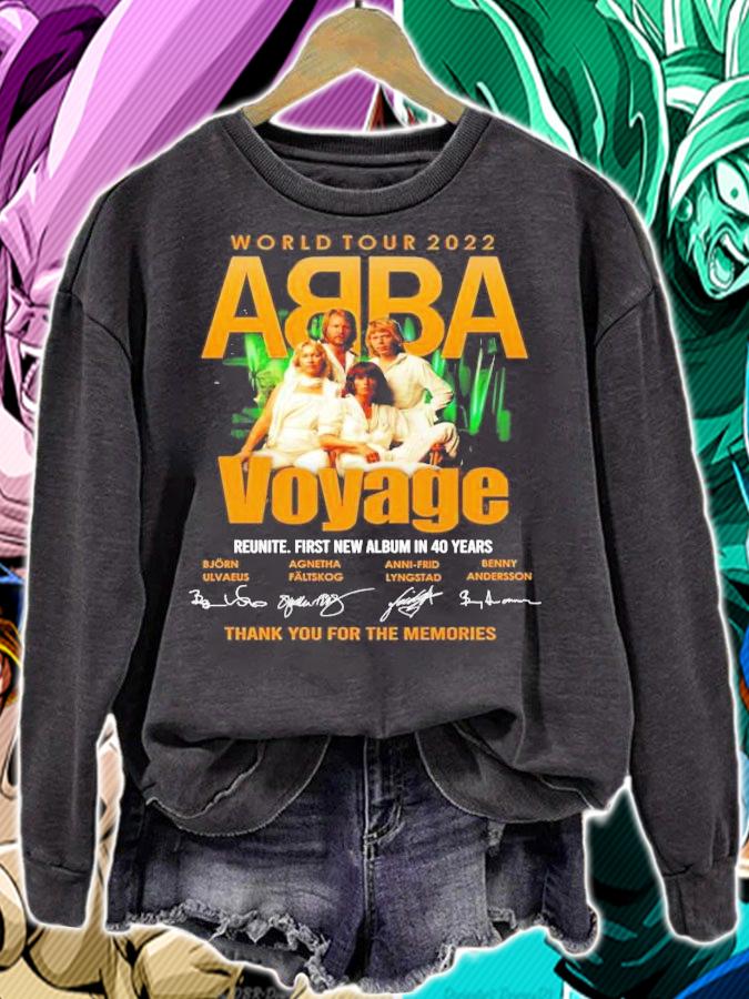 World tour 2022 ABBA Voyage signatures shirt sweatshirt