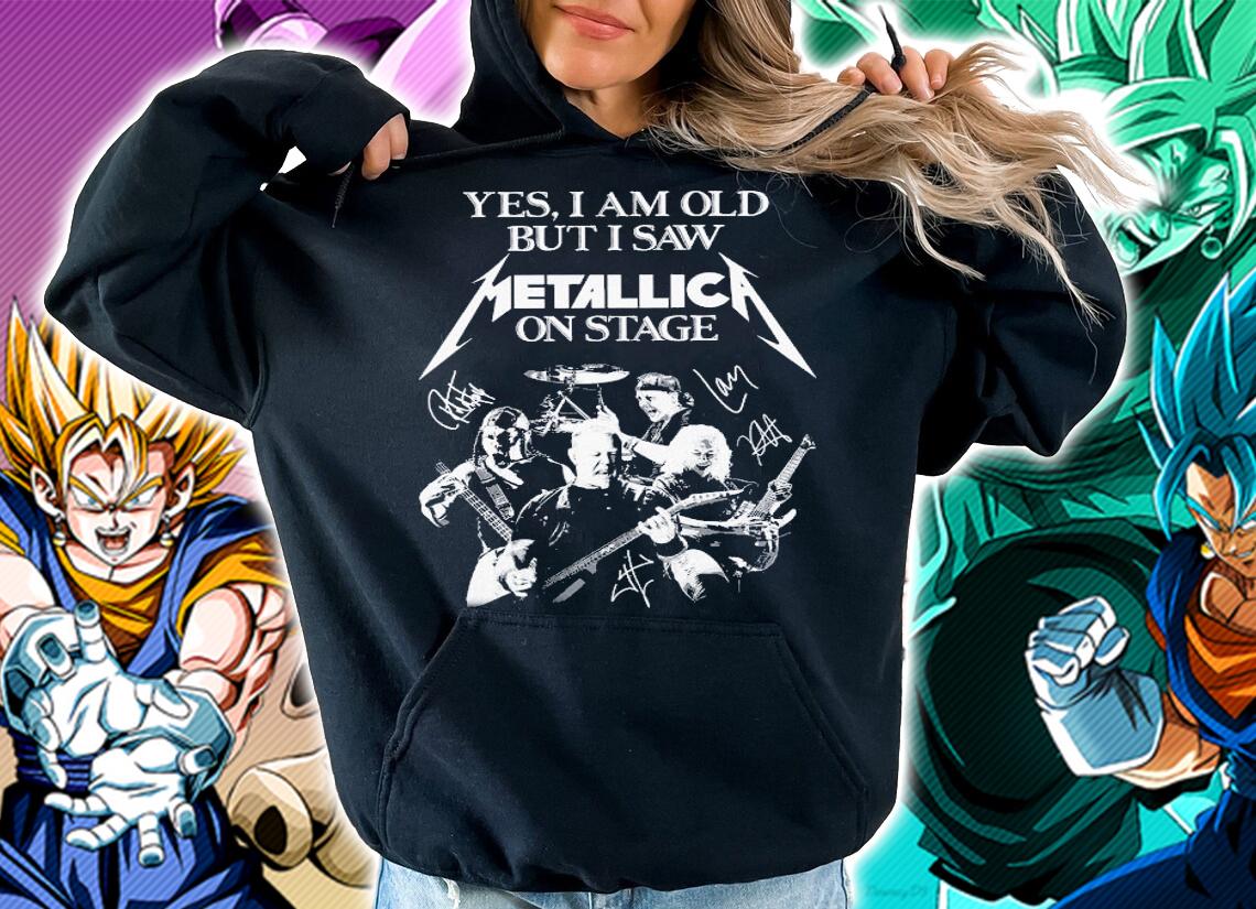 Yes Old Saw Metallica Stage signatures t-shirt hoodie