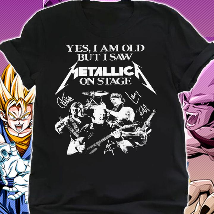 Yes Old Saw Metallica Stage signatures t-shirt shirt