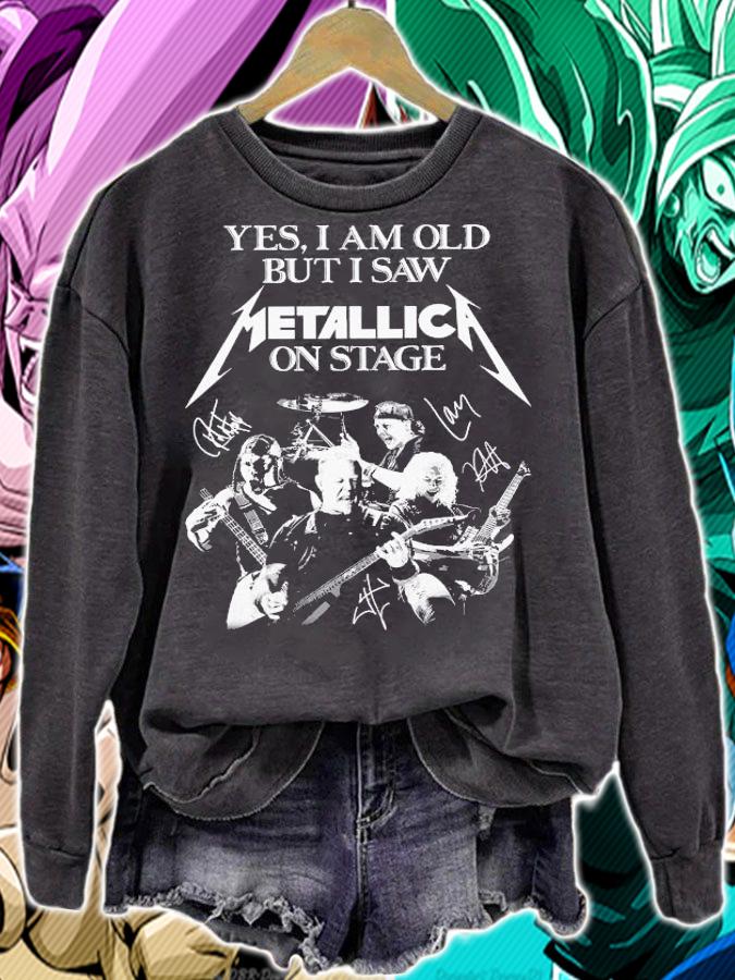 Yes Old Saw Metallica Stage signatures t-shirt sweatshirt