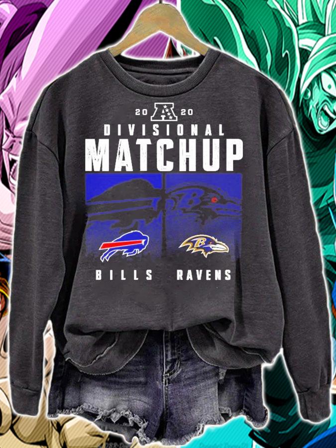 2020 NFL Playoffs Divisional Matchup Bills and Ravens shirt sweatshirt