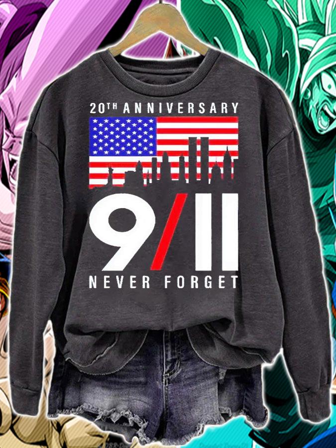 20th anniversary 9-11 never forget T-shirt sweatshirt