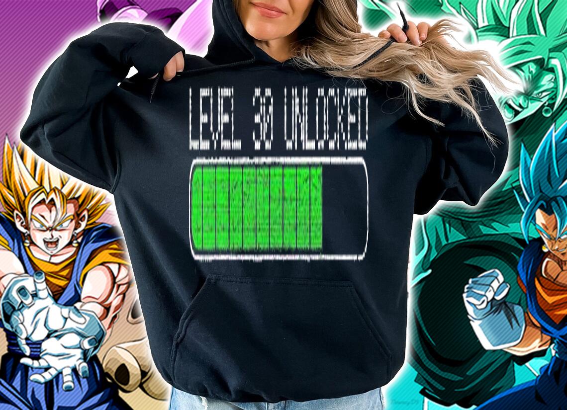 30Th Birthday Level Unlocked Loading Vintage Gamer T-Shirt hoodie