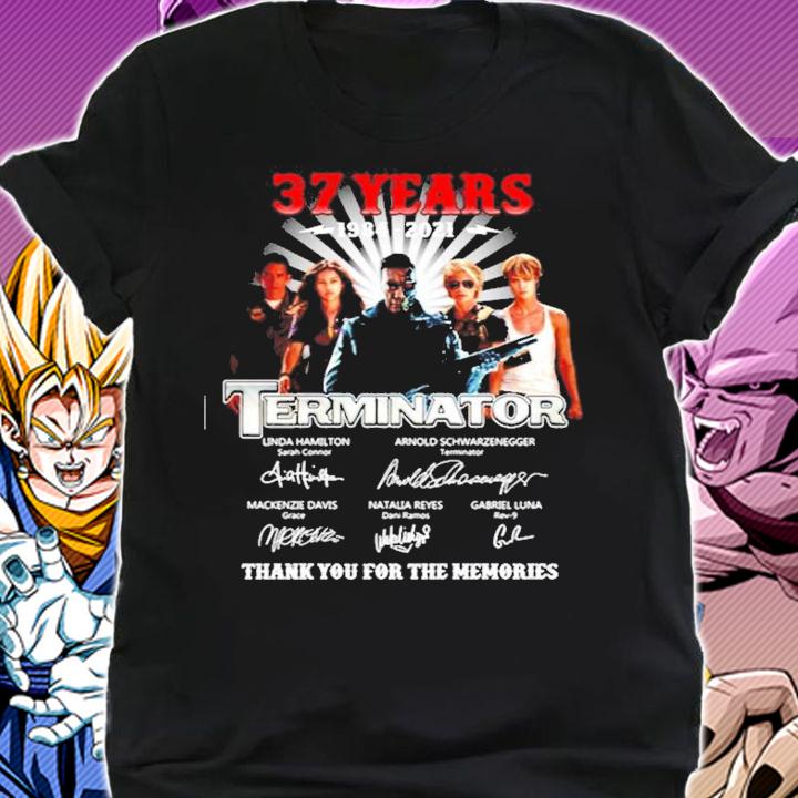 37 years 1984-2021 Terminator thank you for the memories shirt shirt