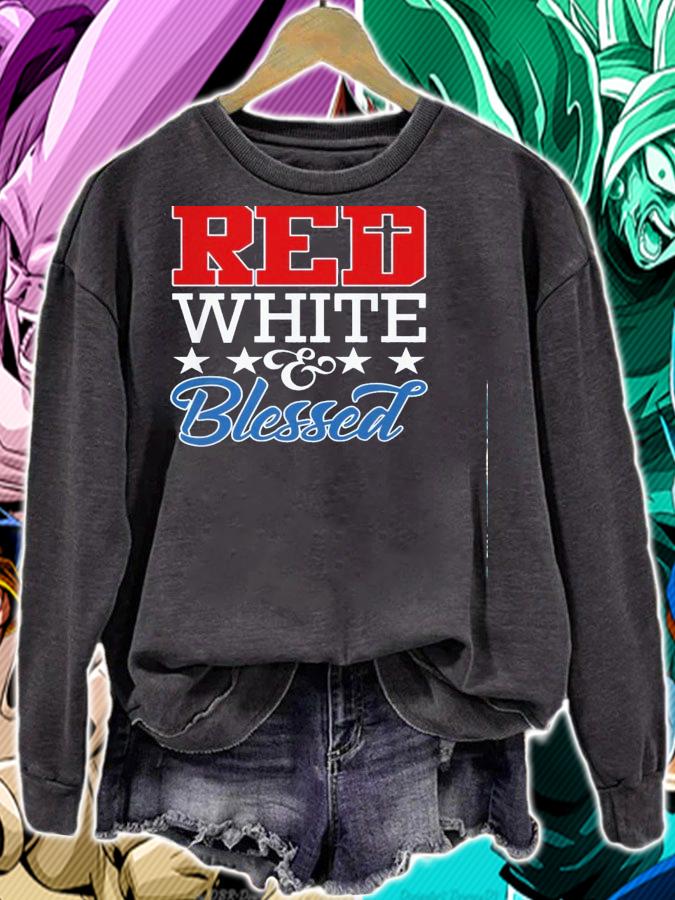 4Th Of July Red White And Blessed t-shirt sweatshirt