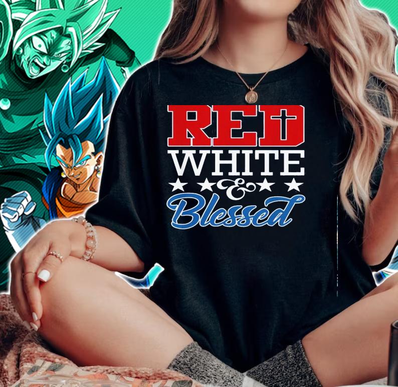 4Th Of July Red White And Blessed t-shirt woman shirt
