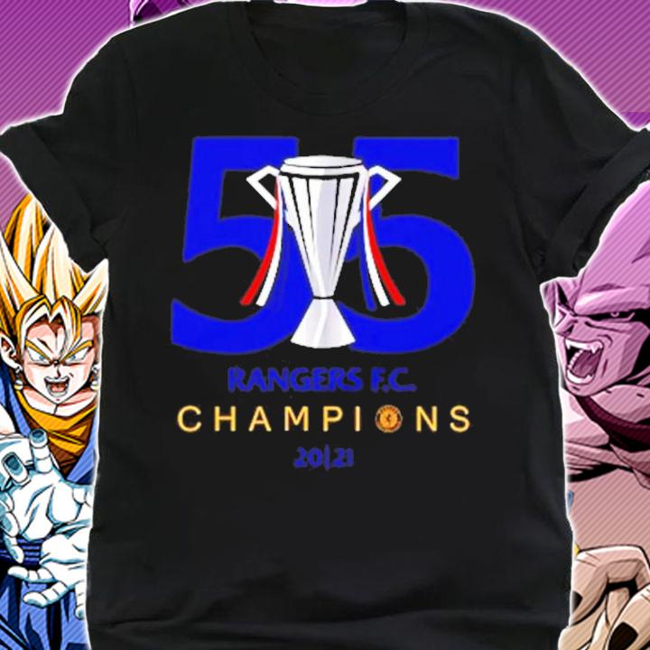 55 Rangers FC Champions 2021 shirt shirt