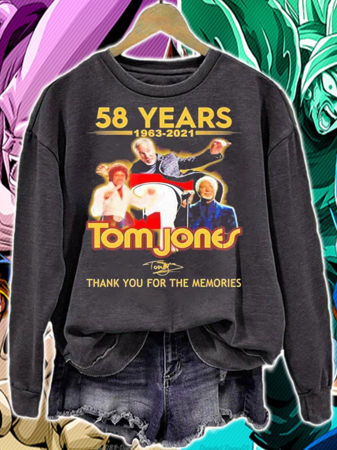 58 years 1963-2021 Tom Jones signature shirt sweatshirt