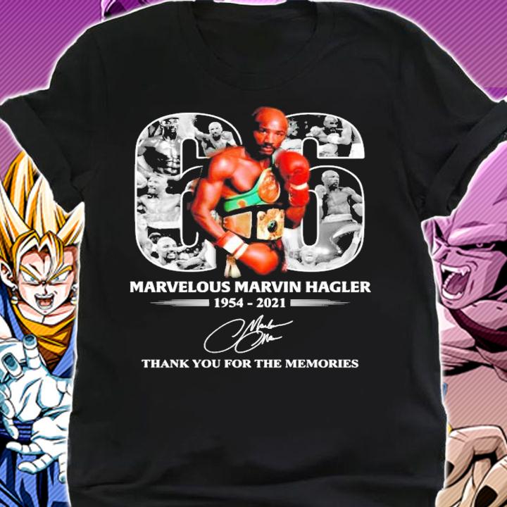 66 Marvelous Marvin Hagler 1954-2021 thank you for the memories shirt shirt